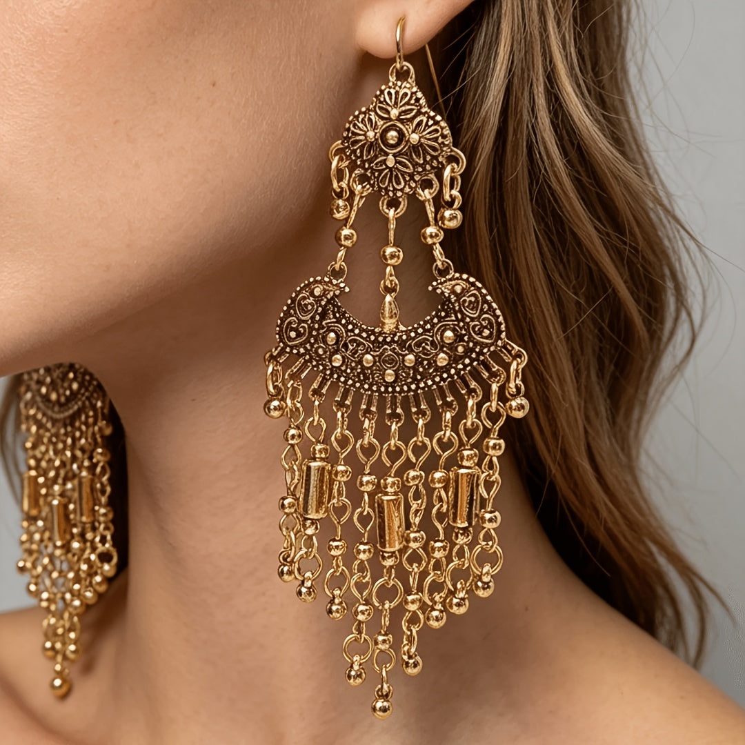 Vintage Mosaic Drop Earrings