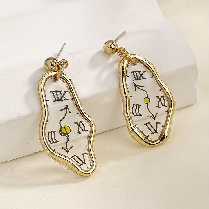 Majestic Time Dial Earrings