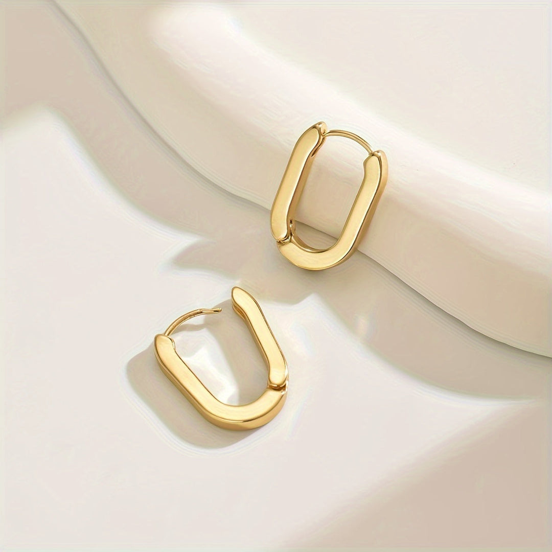 Geometric Shaped Hoop Earrings