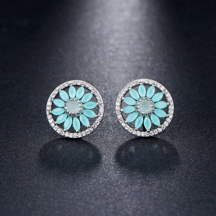 Crystal Flower Luxe Earrings