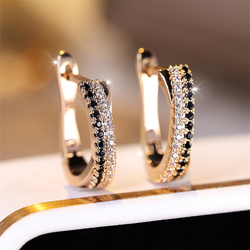 Classic Zirconia Dangle Earrings
