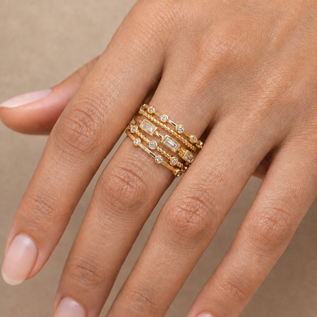 Gold Couture Stackable Ring