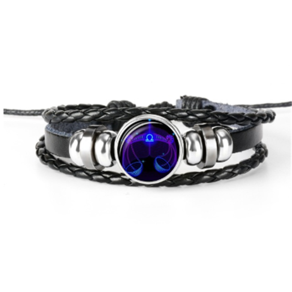 Braided zodiac sign bracelet