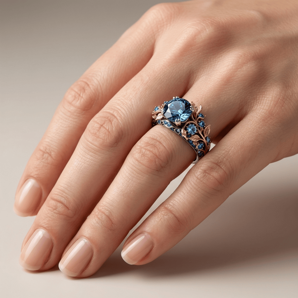 Gold Topaz Vintage Ring