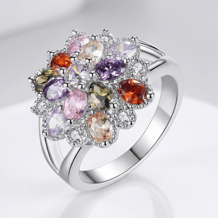 Rainbow Spectrum Silver Ring