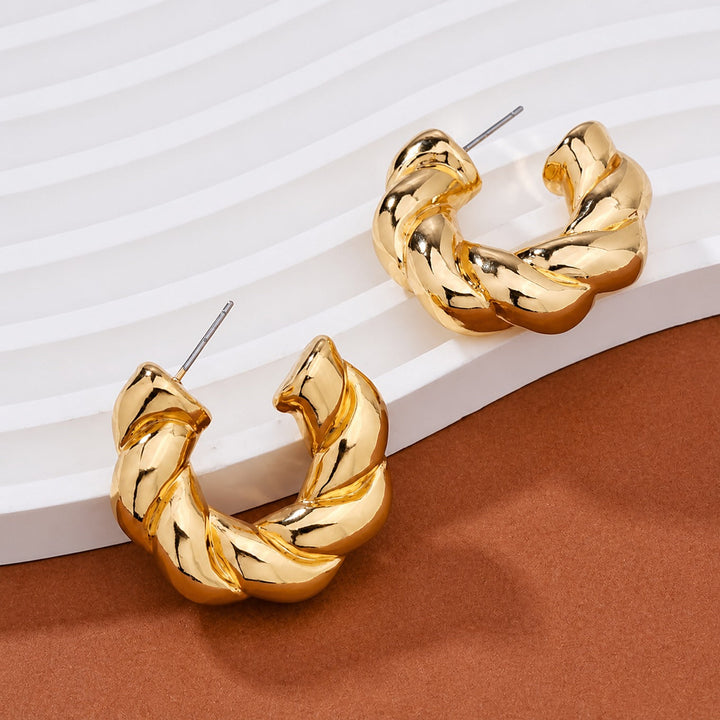 Gold Silver Hoop Earrings