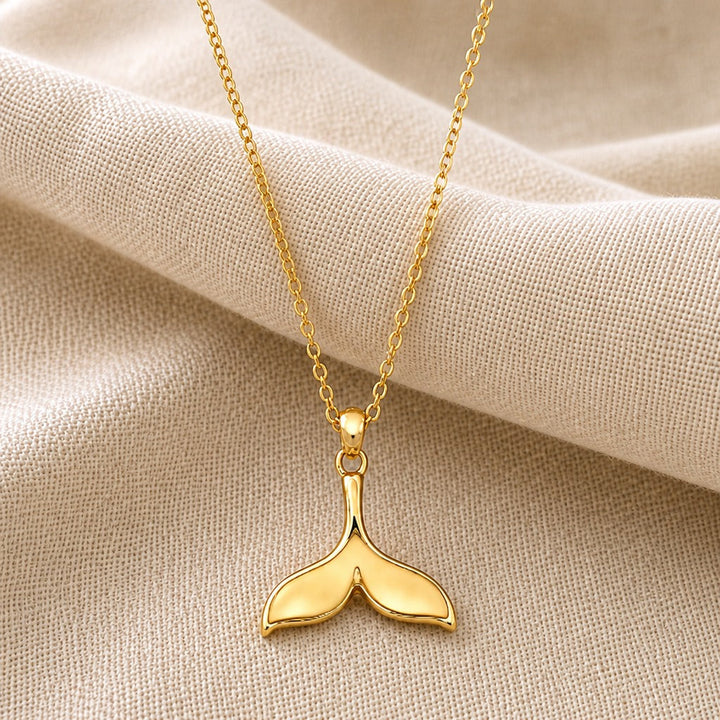 Elegant Whale Tail Necklace