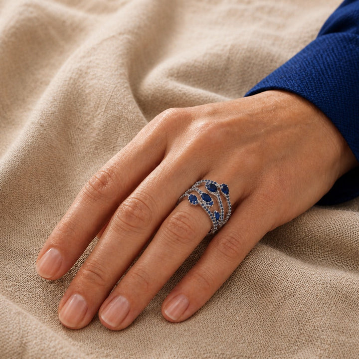 Timeless Blue Crystal Ring