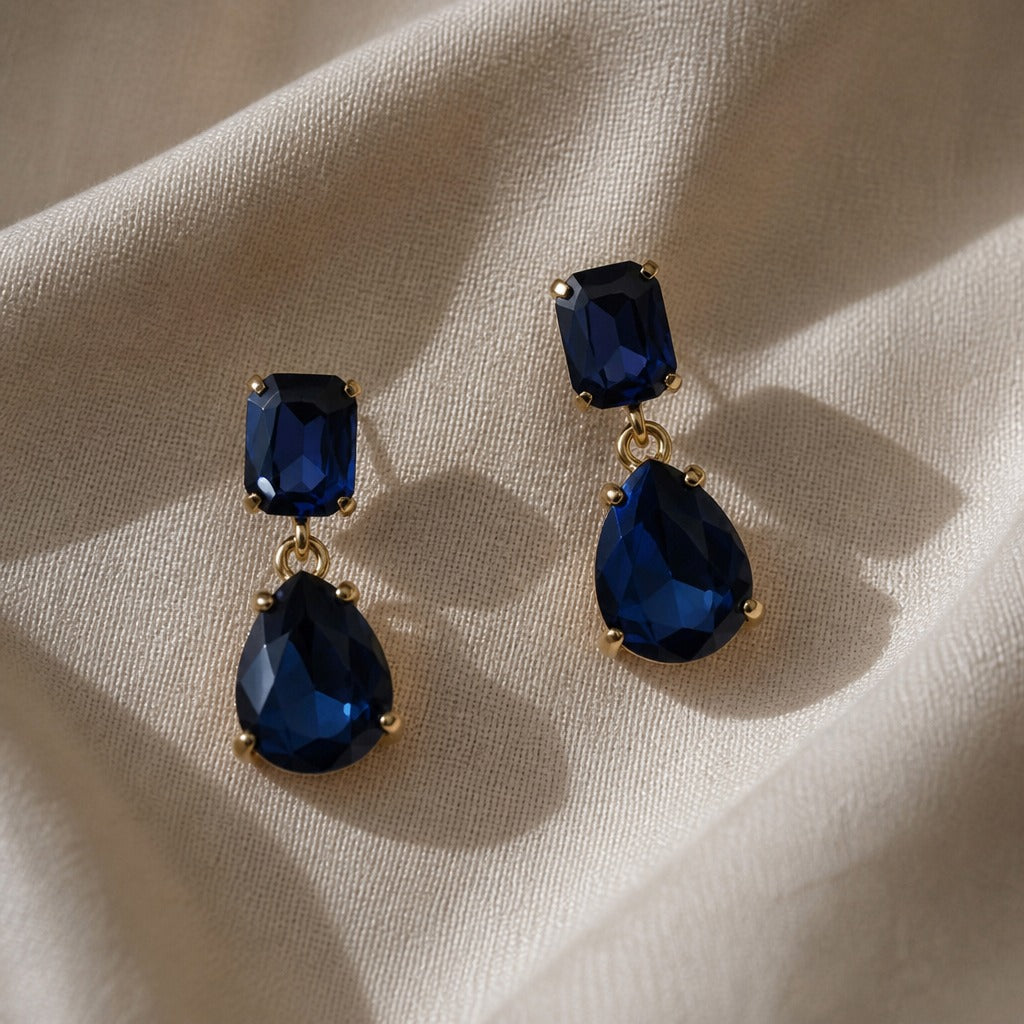 Crystal Teardrop Dangle Earring