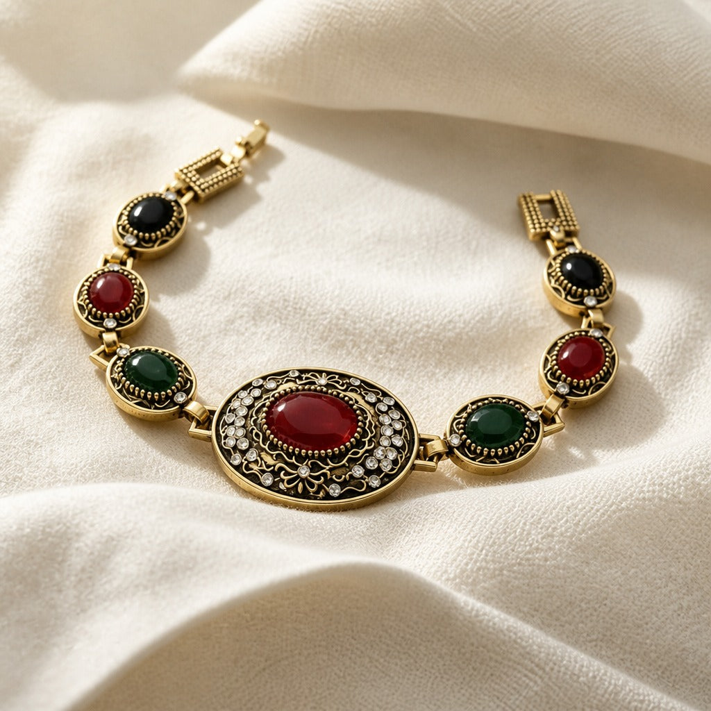 Elysian Gemstone Charm Bracelet