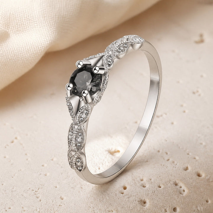 Radiant Minimalist Zirconia Ring