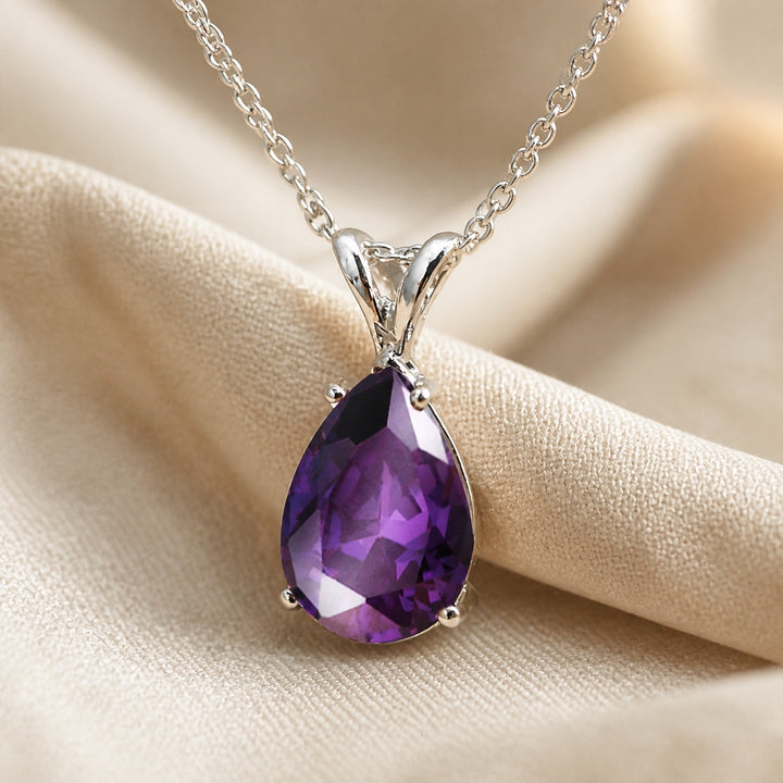 Classic Drop Zirconia Necklace