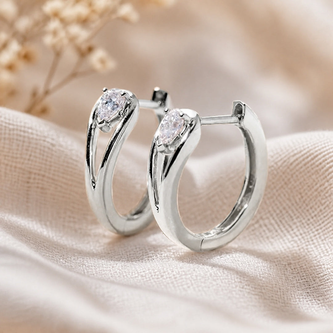 Lustrous Statement Hoop Earrings