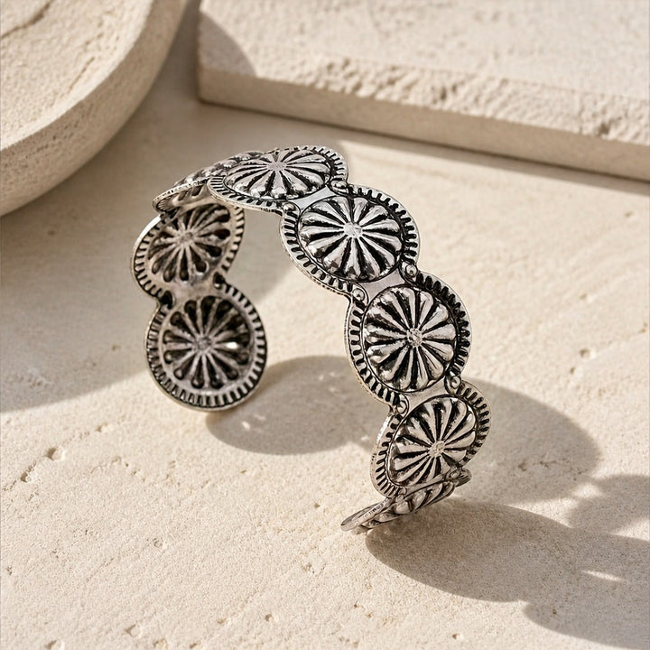 Victorian Floral Sculptural Cuff