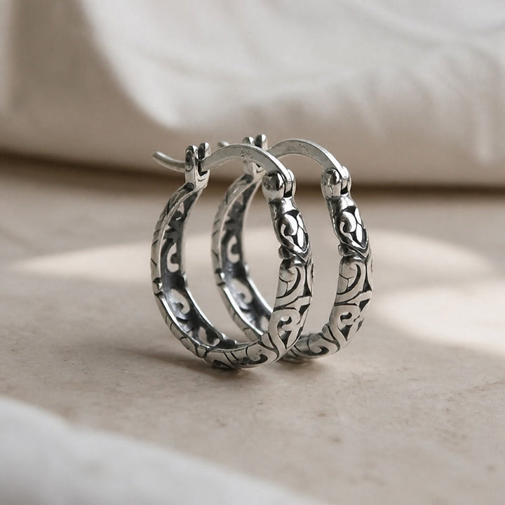 Vintage Boho Chic Hoop Earrings