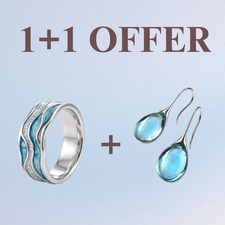 Ocean Waves Band Ring