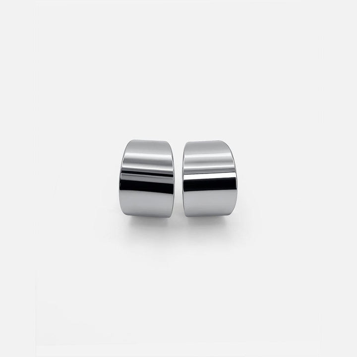 Silver Shiny Hoop Jewelry