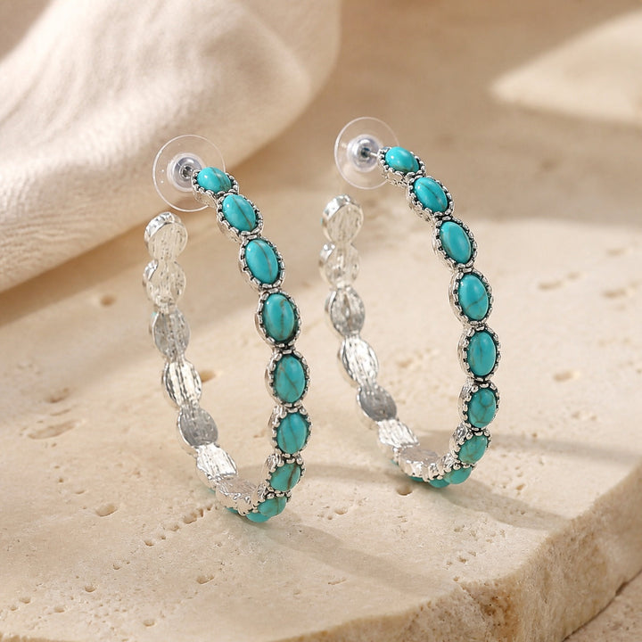 Graceful Silver Hoop Earrings