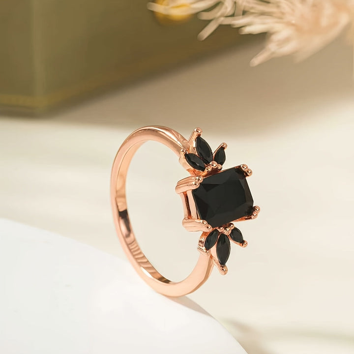 Black Onyx Marquise Ring