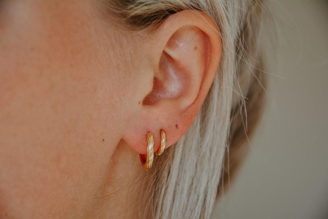 Stackable Hoop Earrings in Gold or Silver