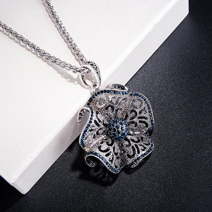 Majestic Sapphire Charm Necklace