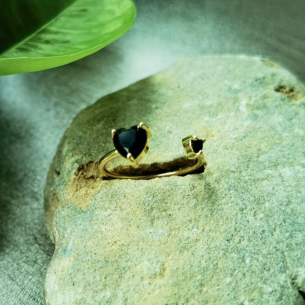 Minimalist Obsidian Timeless Ring