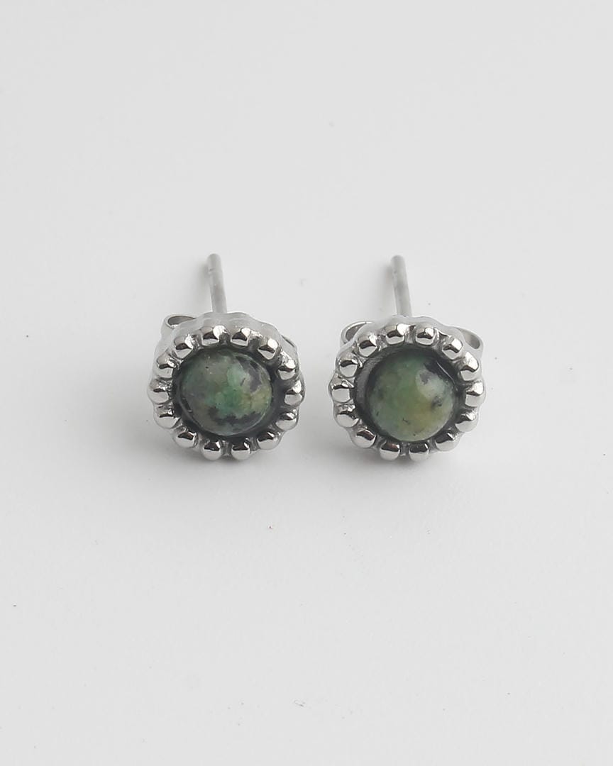 Elegant Stone Stud Earrings