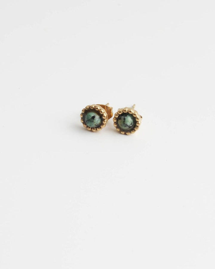 Elegant Stone Stud Earrings