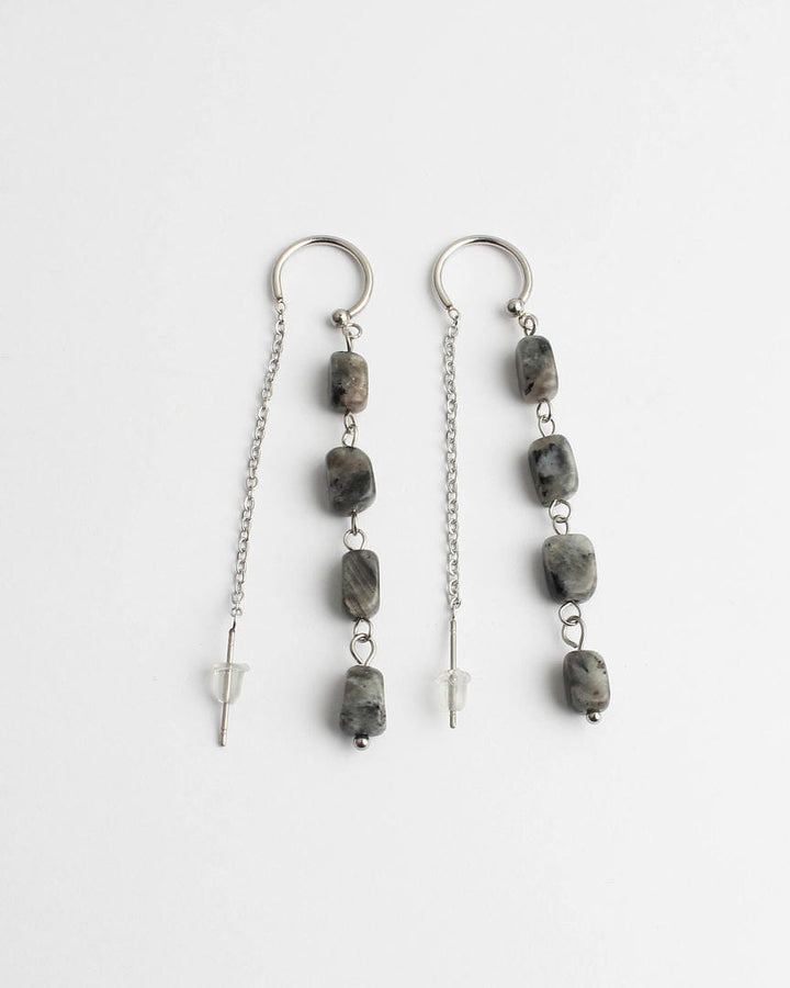 Speckled Stone Drop Earrings