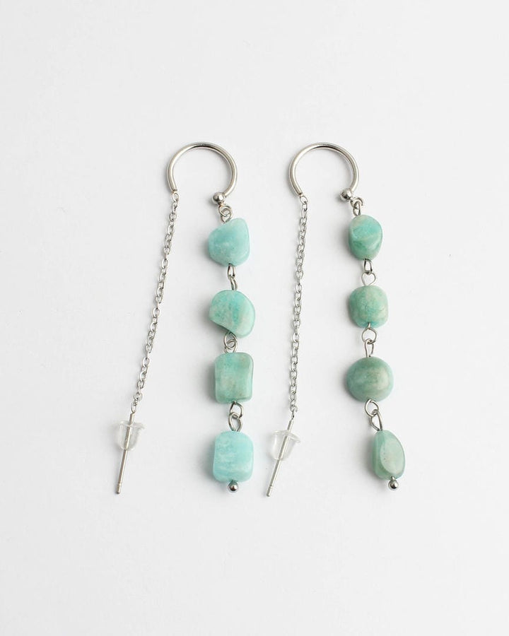 Speckled Stone Drop Earrings