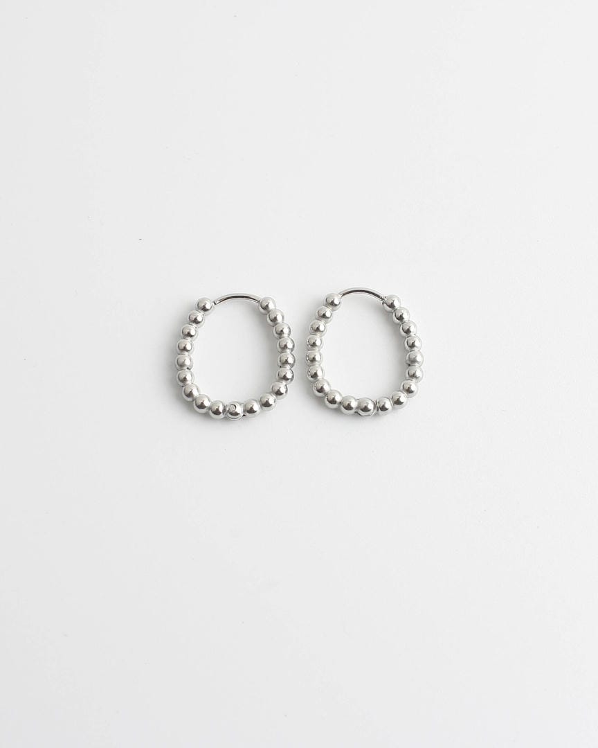 Statement Dotted Hoop Earrings