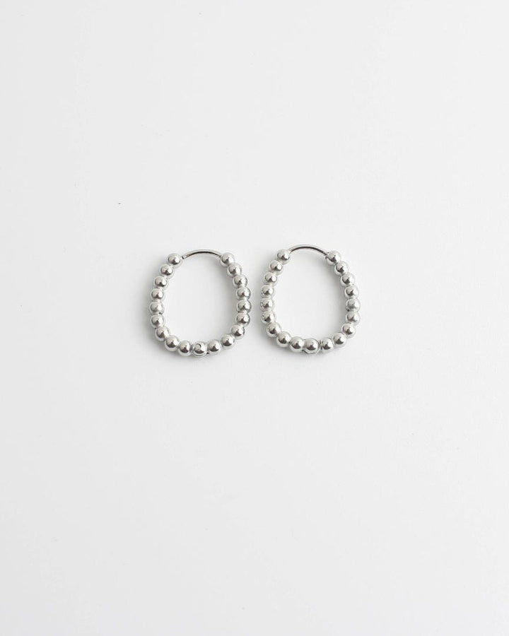 Statement Dotted Hoop Earrings