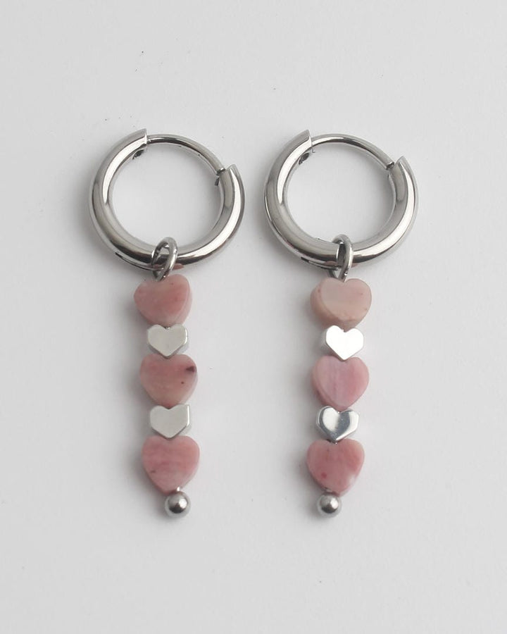 Triple Heart Earrings