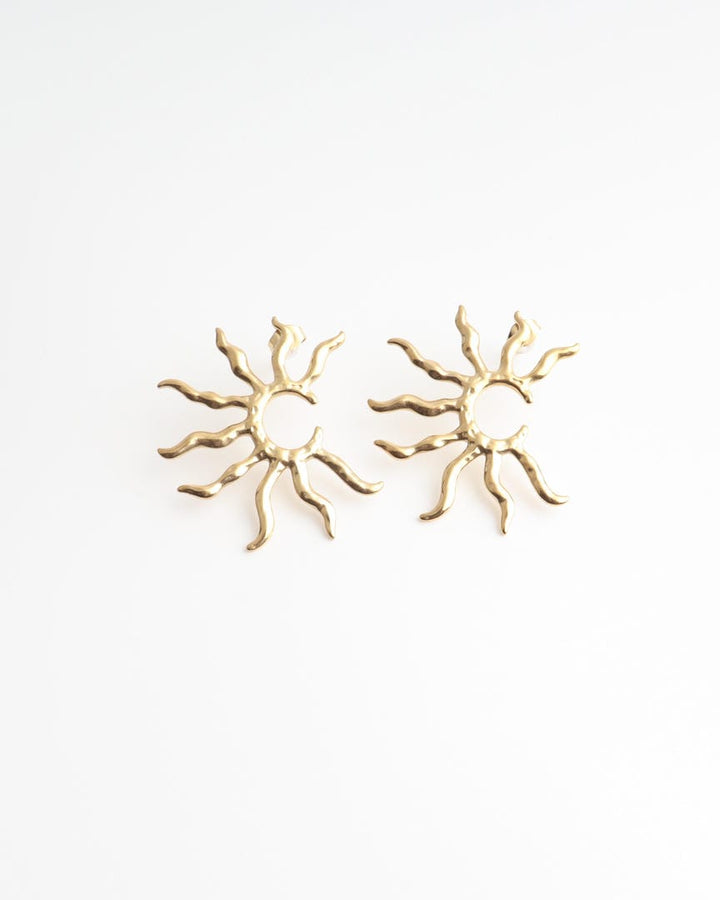 Sunburst Statement Stud Earrings