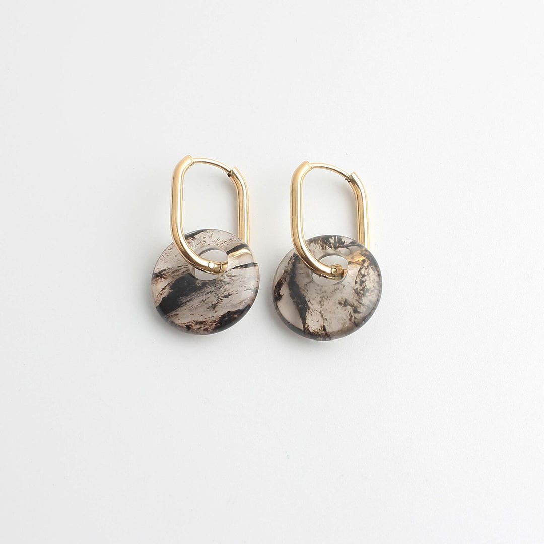 Tirza Earrings Natural Stone