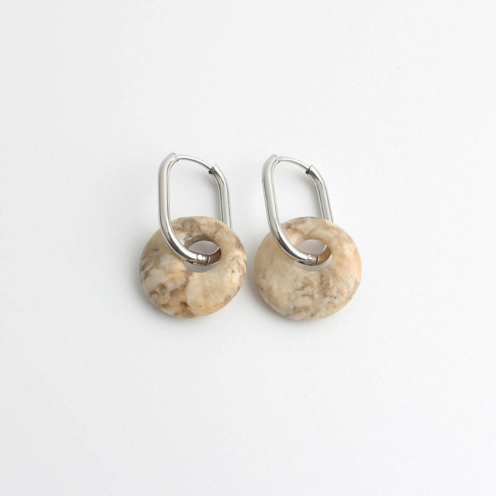 Tirza Earrings Natural Stone