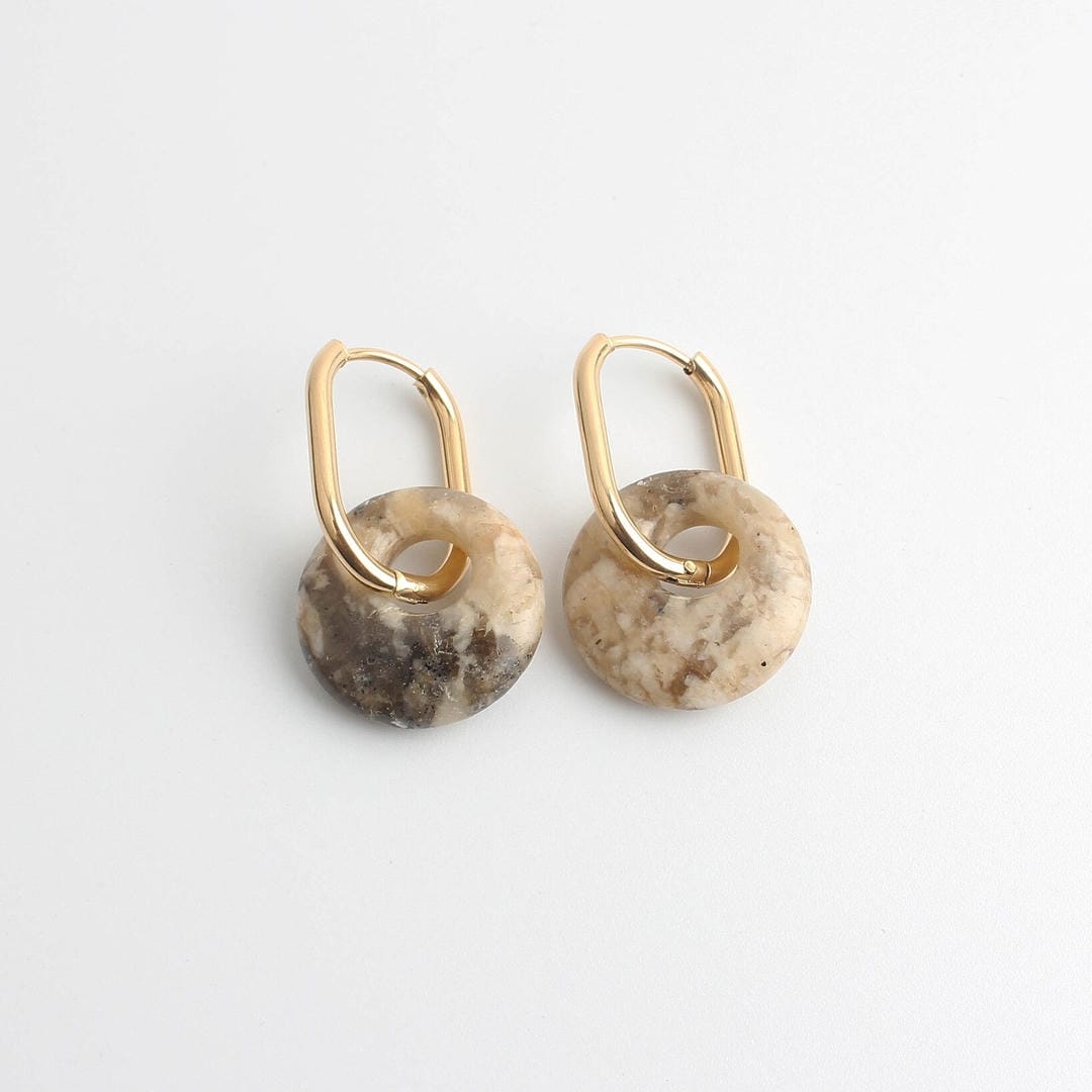 Tirza Earrings Natural Stone