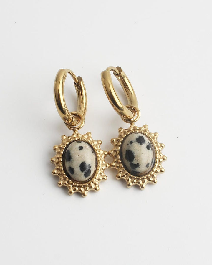 Jolie Earrings Natural Stone Stainless Steel