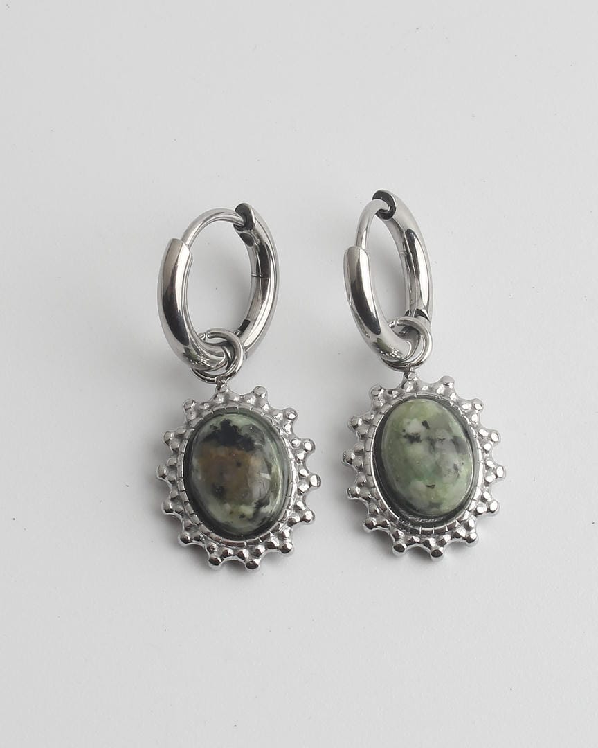 Jolie Earrings Natural Stone Stainless Steel