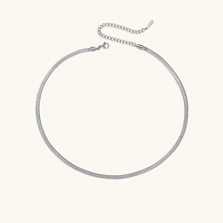 Timeless Herringbone Gold Necklace