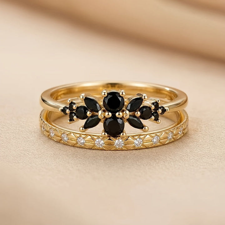Minimalist Onyx Band Rings