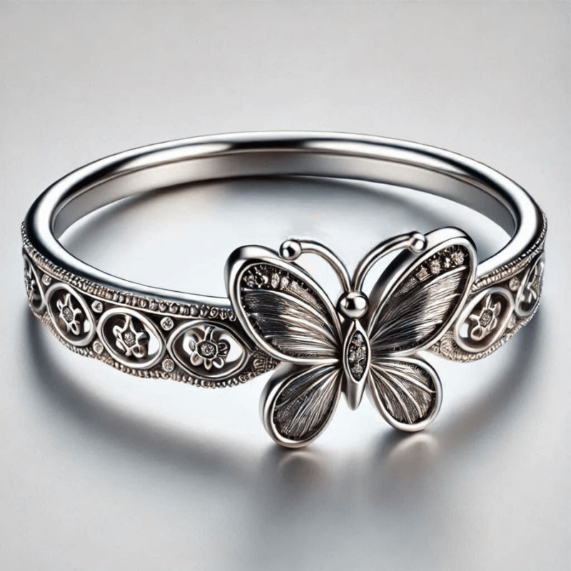 Ethereal Butterfly Floral Ring