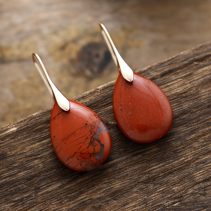 Refined Teardrop Charm Earrings