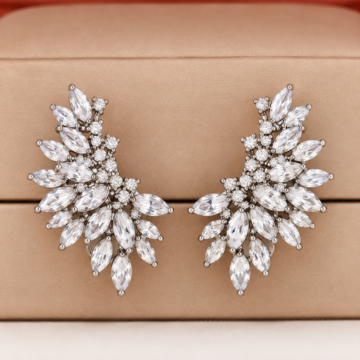 Elegant Zirconia Stud Earrings