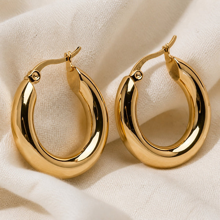 Golden Muse Hoop Earrings