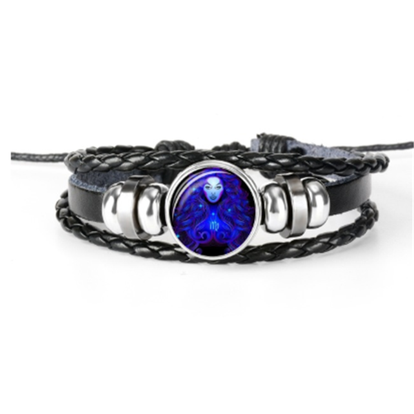 Braided zodiac sign bracelet