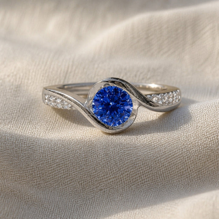 Minimalist Round Accent Ring