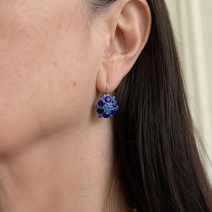Floral Stud Silver Earrings