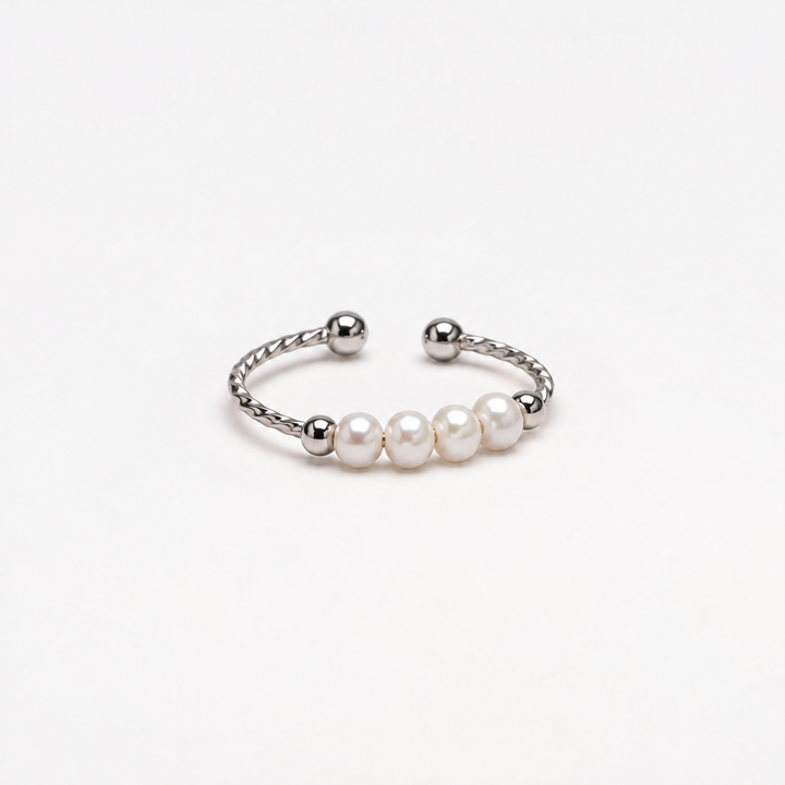 Dewdrop Five Pearl Statement Ring