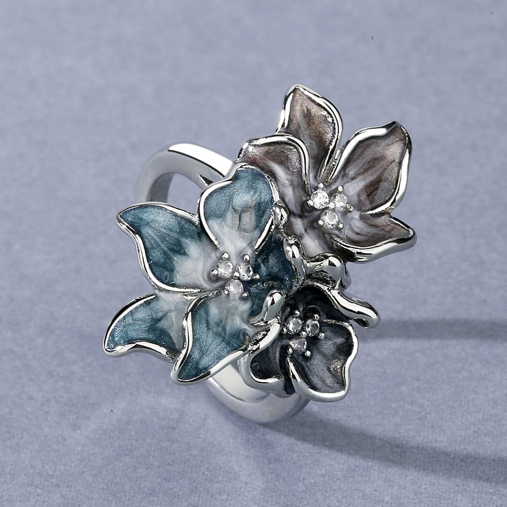 Moonlit Garden Bloom Ring